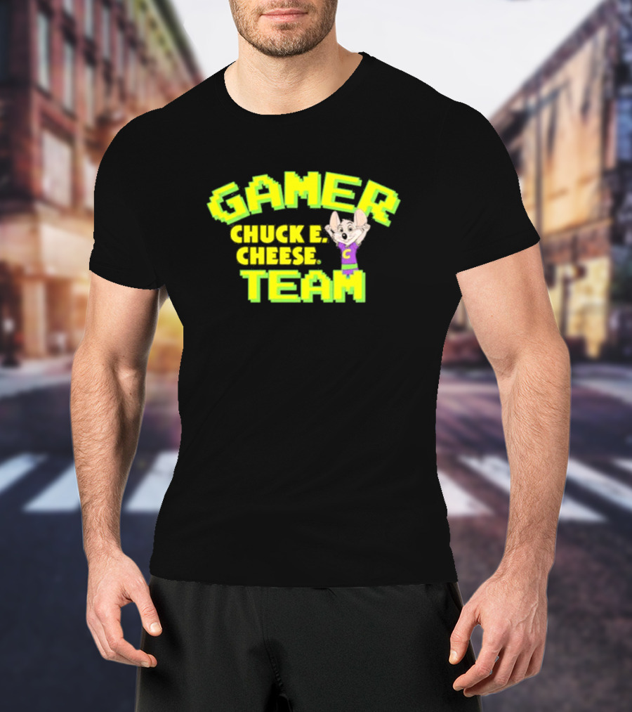 Gamer Chuck E. Cheese Team T-Shirt