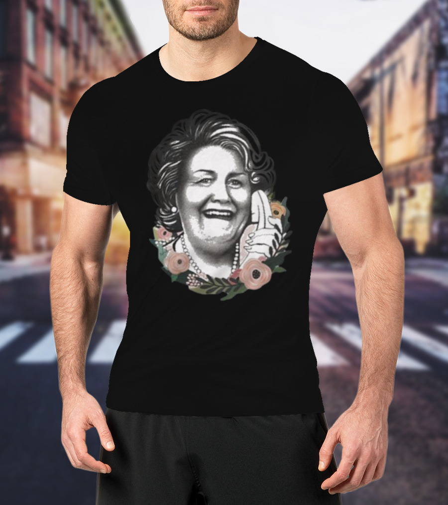 Nordacious Hyacinth With Floral Accents And Phone Gesture T-Shirt