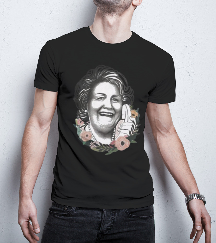 Nordacious Hyacinth With Floral Accents And Phone Gesture T-Shirt