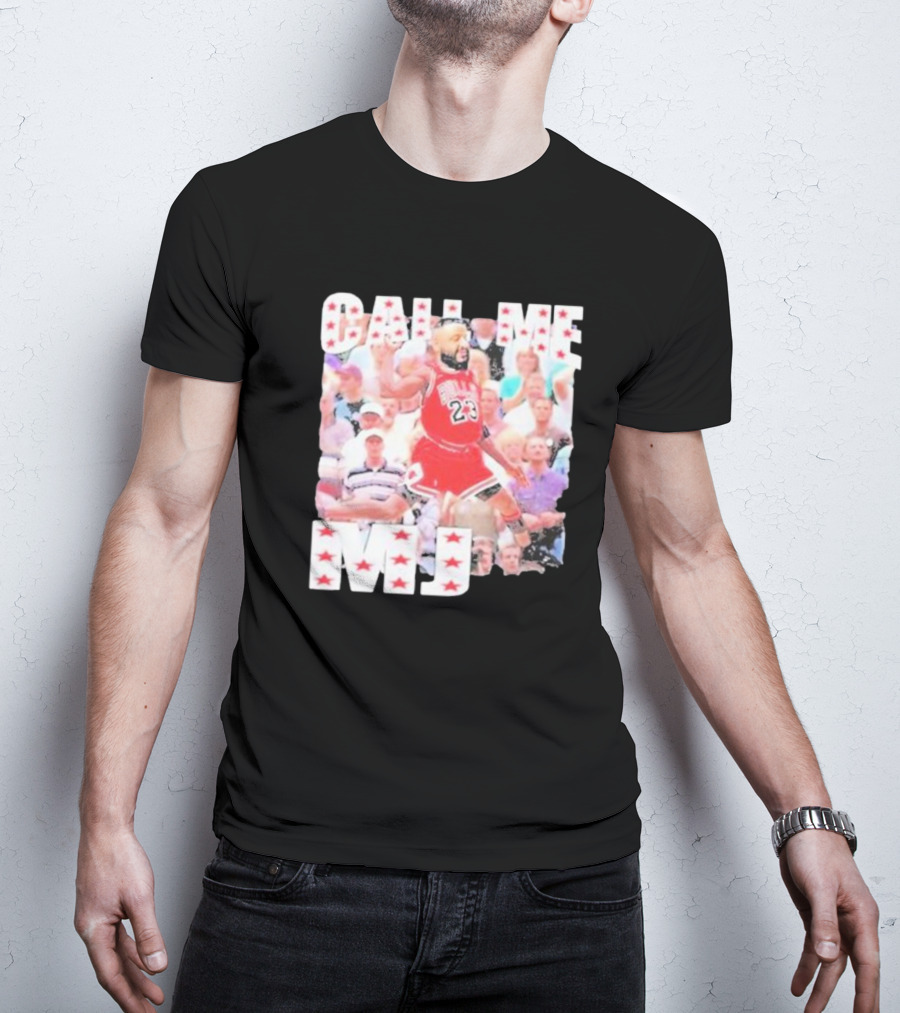 Call Me MJ Basketball Legend Jersey 23 Stars T-Shirt