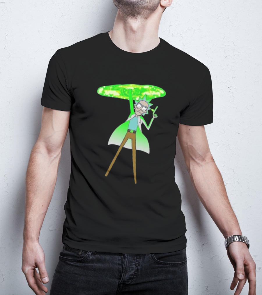 Rick Sanchez Portal Green Slime Rick And Morty T-Shirt