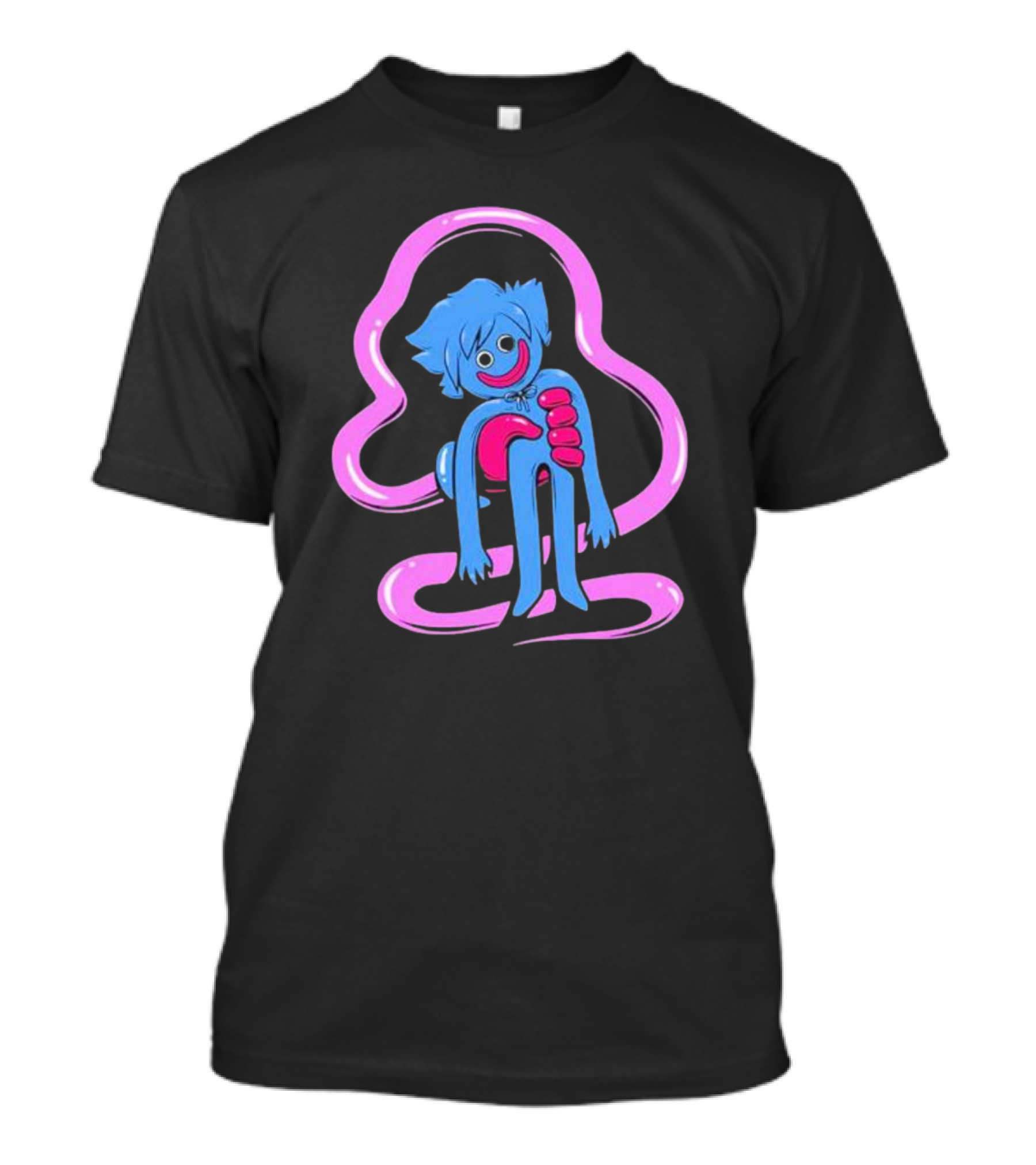Shark Robot Oney’s Playtime Huggy Wuggy Blue Pink Character T-Shirt