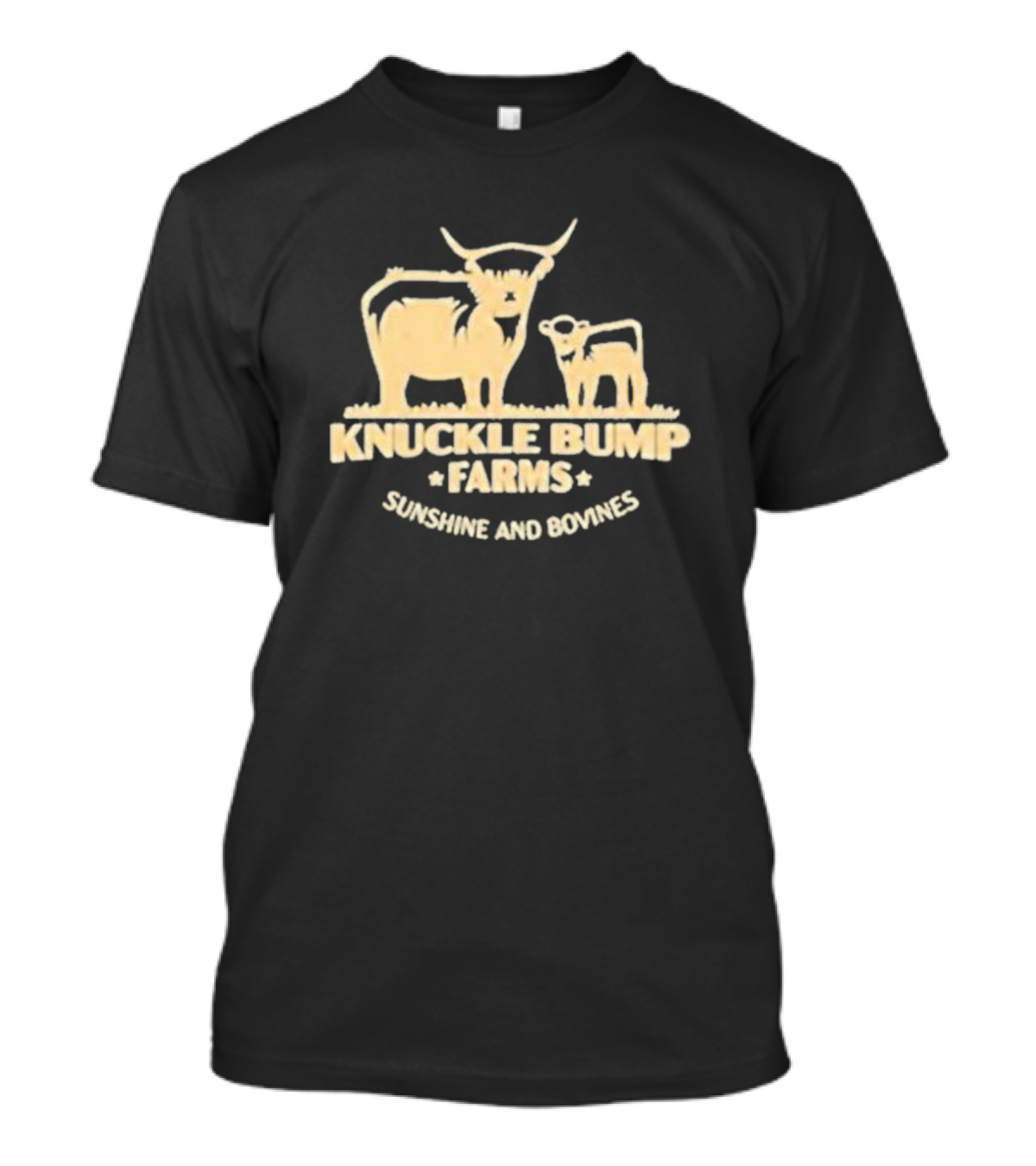 Knuckle Bump Farms Cattle Sunshine And Bovines T-Shirt