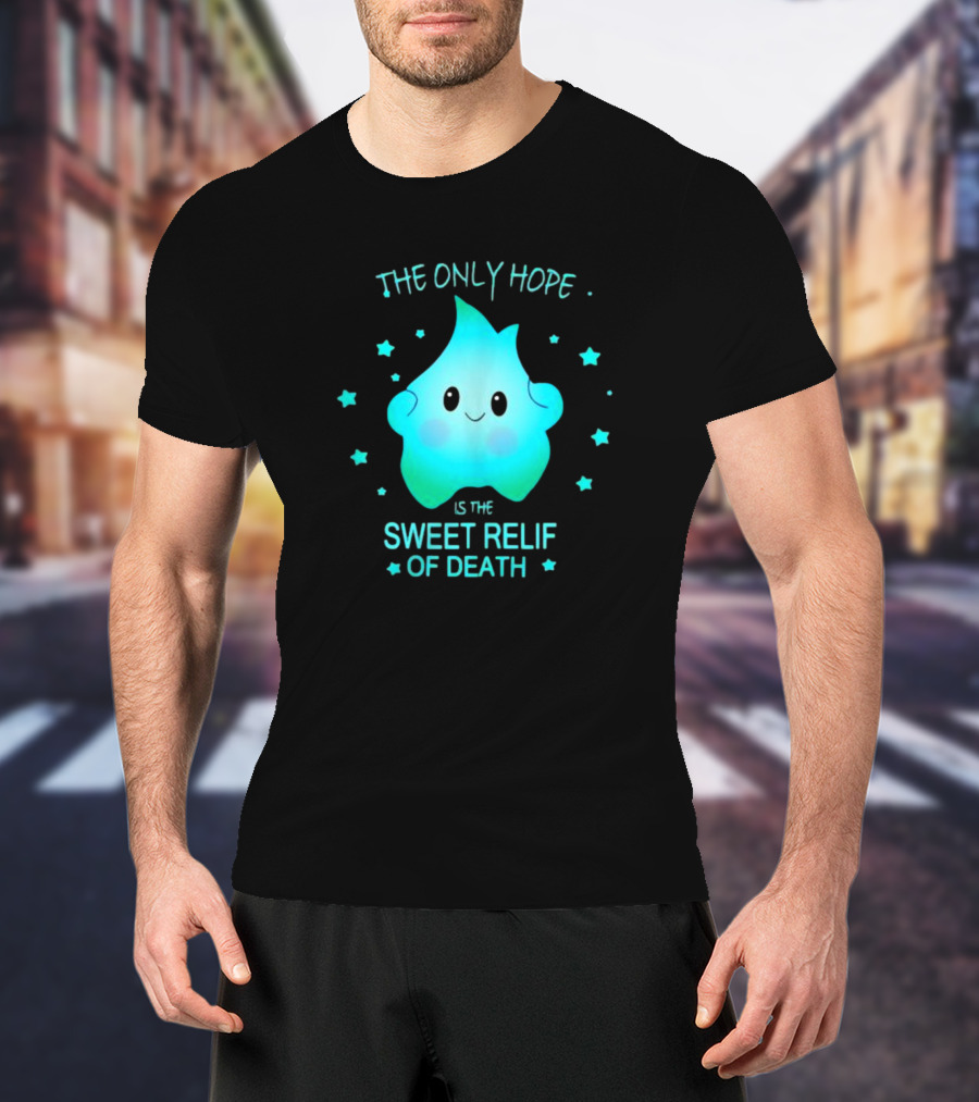Lumalee The Only Hope Is The Sweet Relief Of Death Starry Blue Character T-Shirt