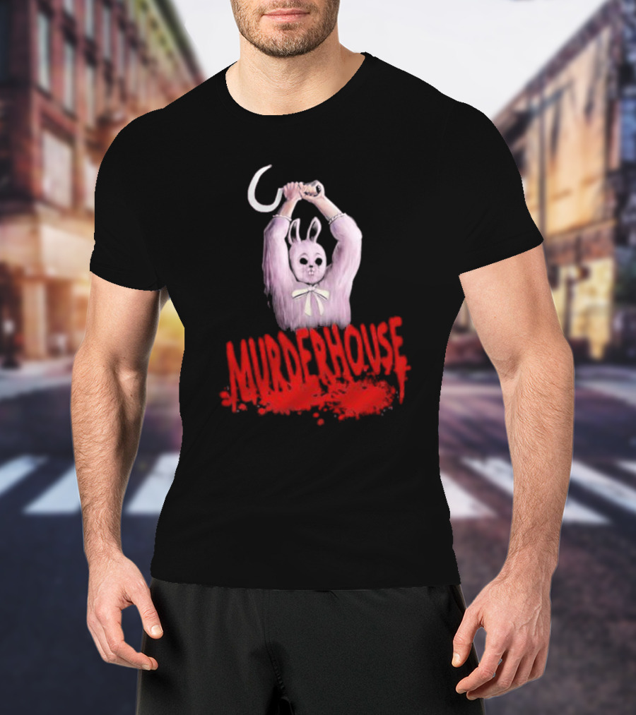 Puppet Combo Murder House Chungus Rabbit With Scythe T-Shirt
