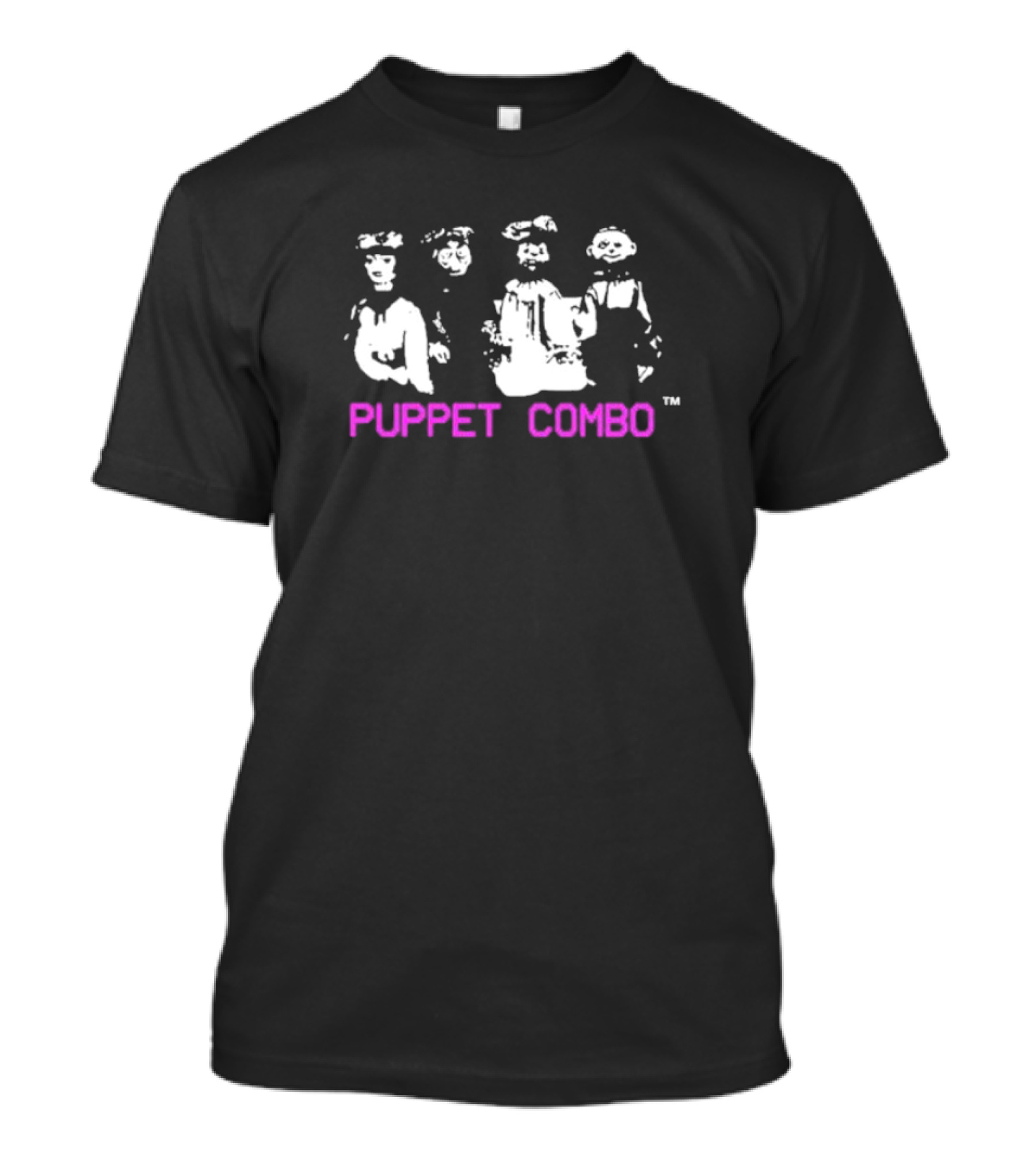Puppet Combo Retro Horror Characters T-Shirt