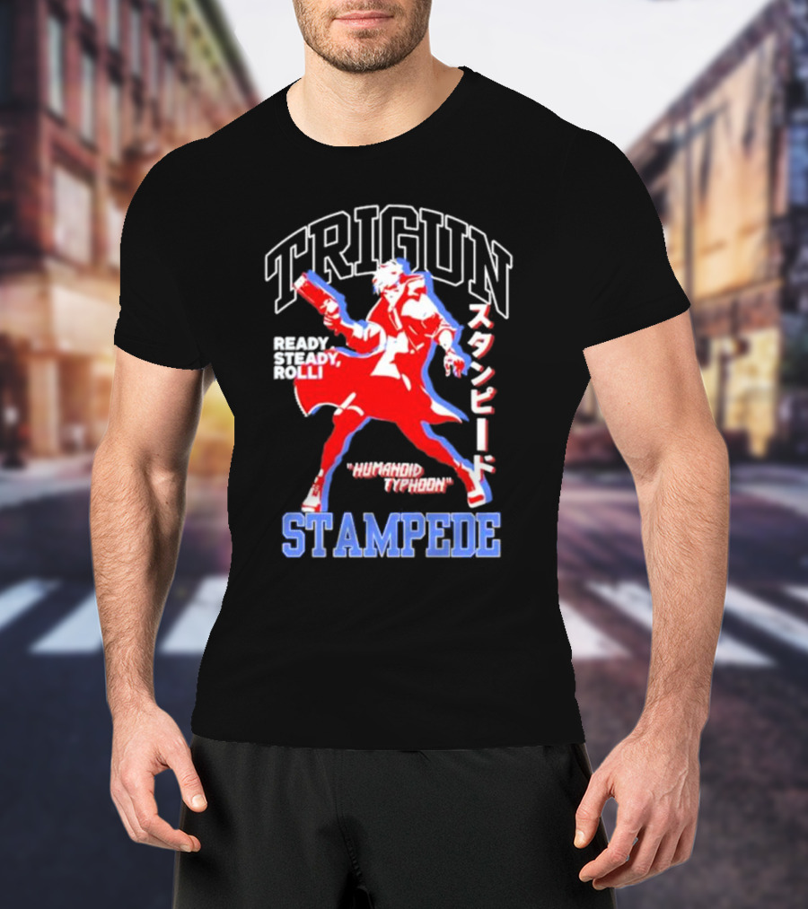 Trigun Stampede Ready Steady Rolli Humanoid Typhoon T-Shirt