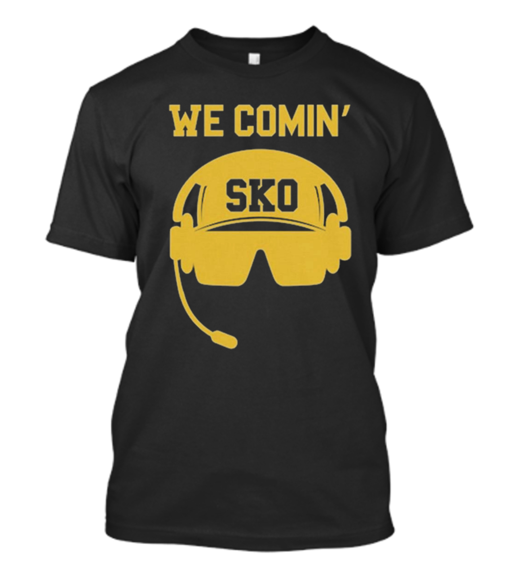 WE COMIN' SKO Prime Boulder Football Headset T-Shirt