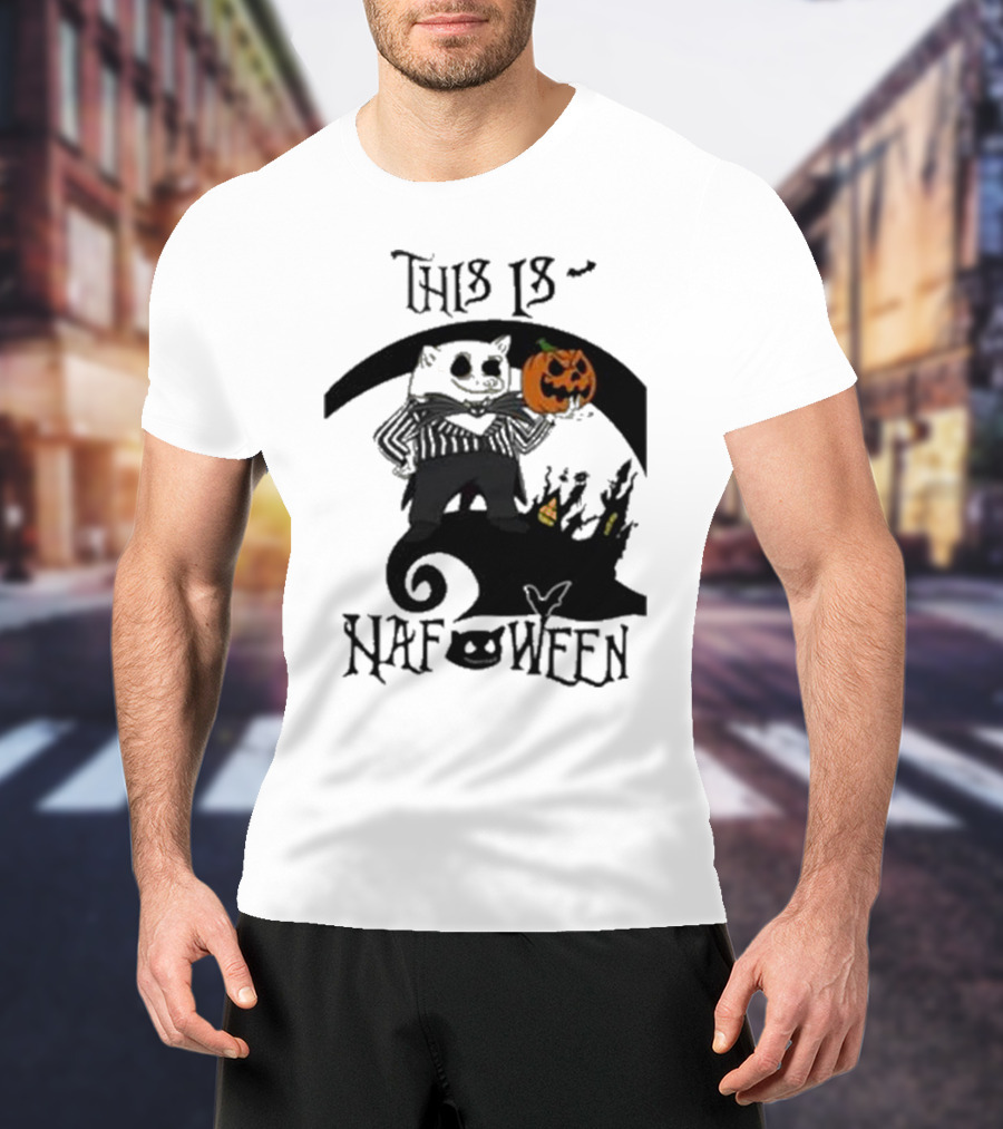 This Is Nafoween Halloween Nafo Pumpkin Character T-Shirt