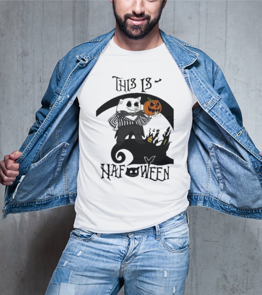 This Is Nafoween Halloween Nafo Pumpkin Character T-Shirt