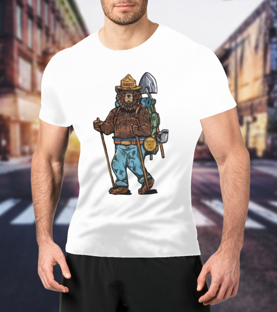 Smokey Bear Prevent Forest Fires Cartoon T-Shirt