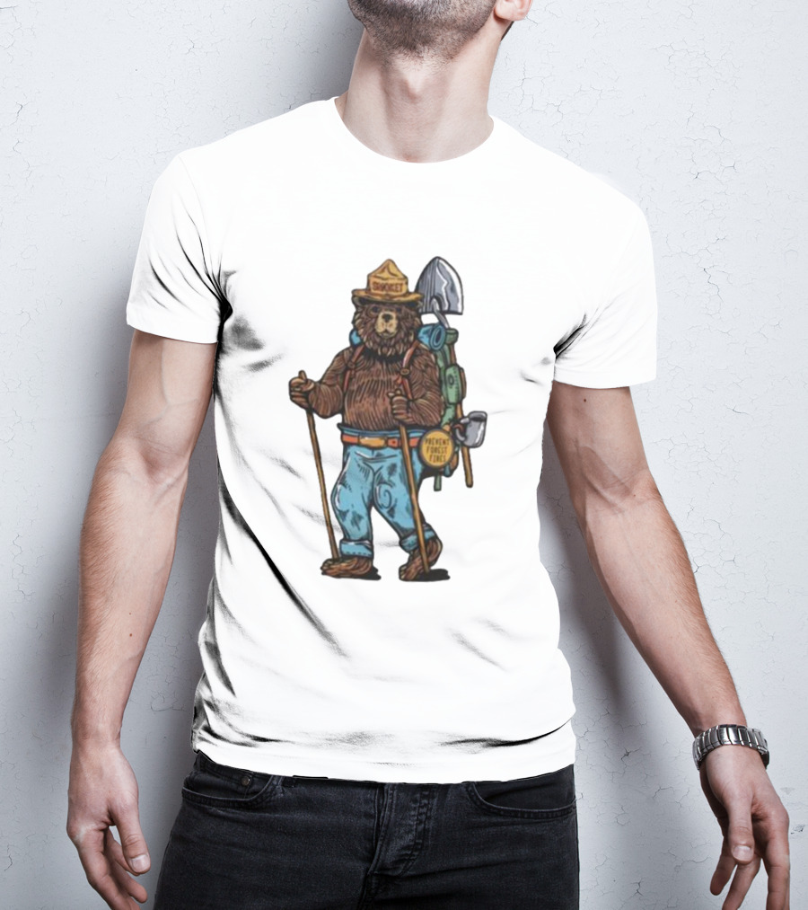Smokey Bear Prevent Forest Fires Cartoon T-Shirt