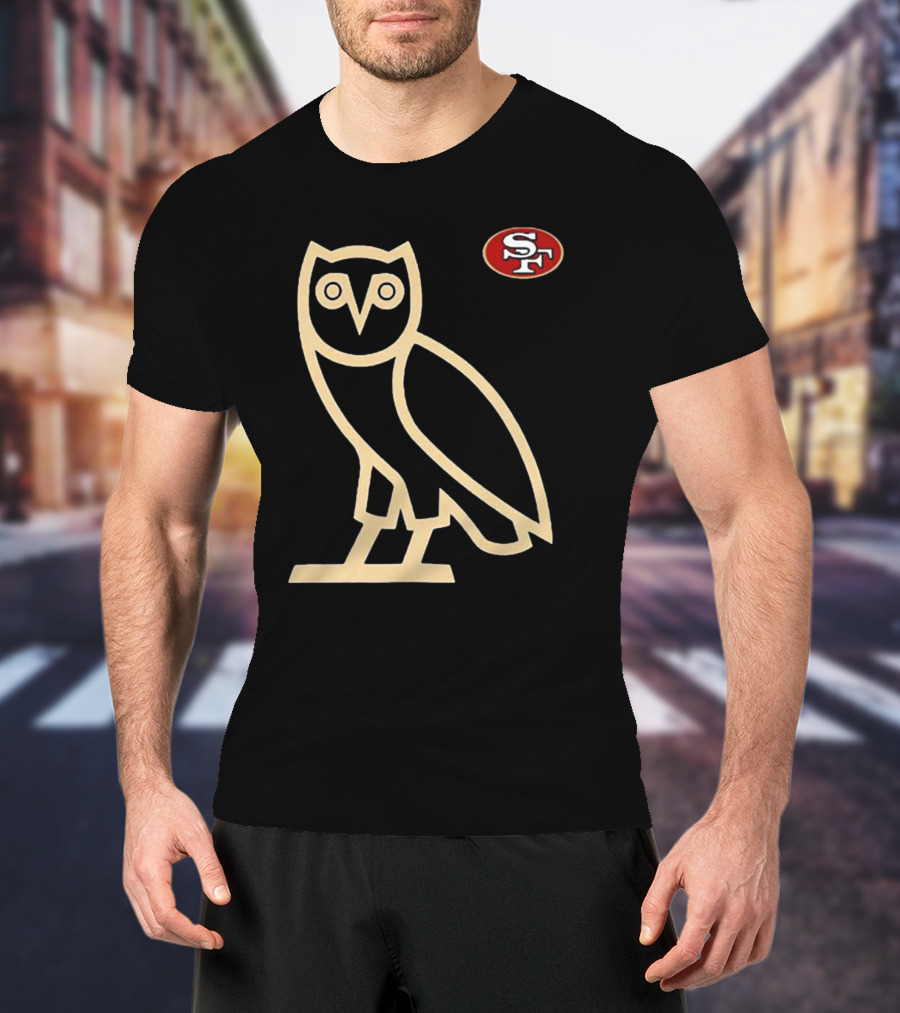 San Francisco 49ers SF Ovo Owl Scarlet T-Shirt