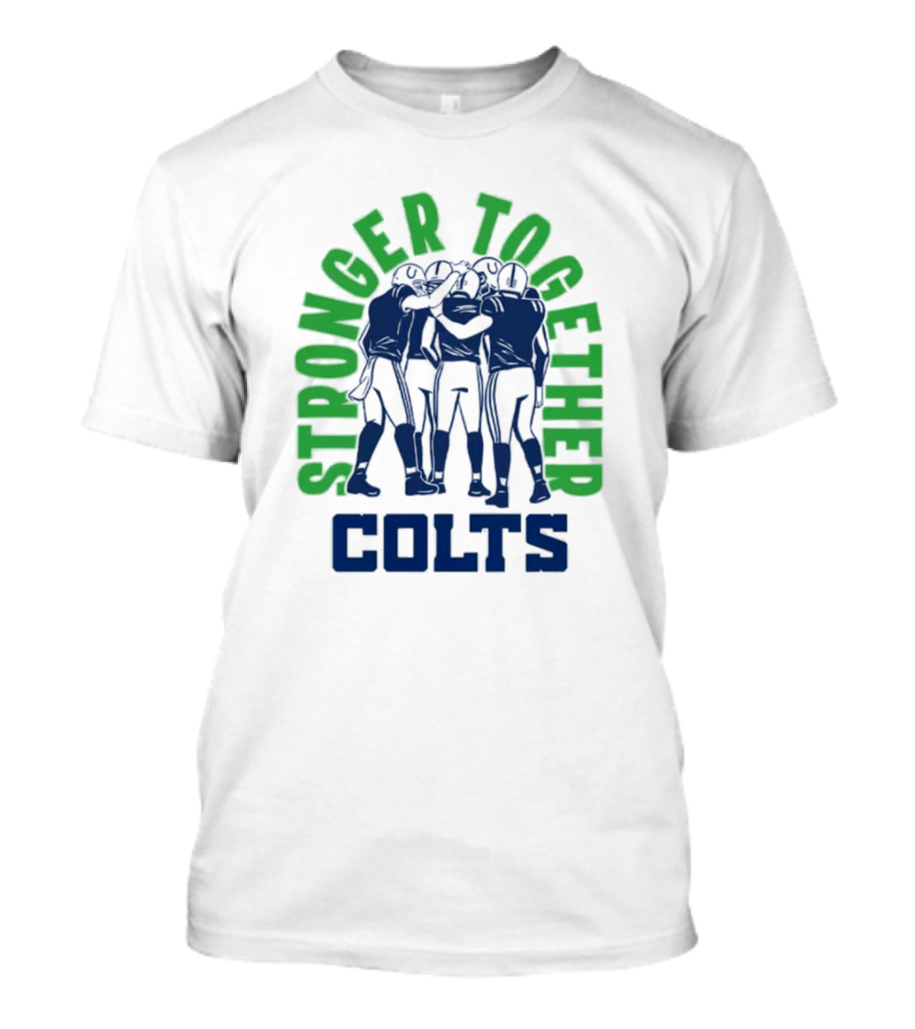 Stronger Together Colts Kicking The Stigma Homefield Cream Indianapolis Colts T-Shirt