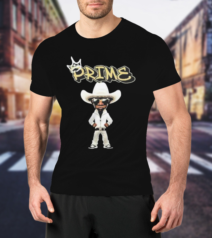 Prime King Deion Sanders Cowboy Outfit Iconic T-Shirt