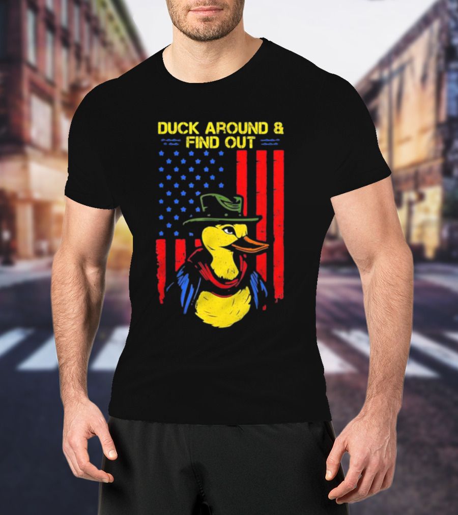 Oregon Duck Around And Find Out Patriotic T-Shirt