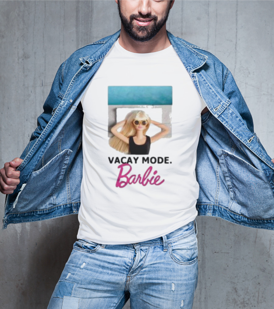 Vacay Mode Barbie Sunglasses Relaxation Scene T-Shirt