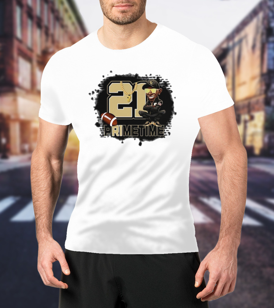 21 Prime Time Football Deion Sanders Coach Swea Mens Womens T-Shirt