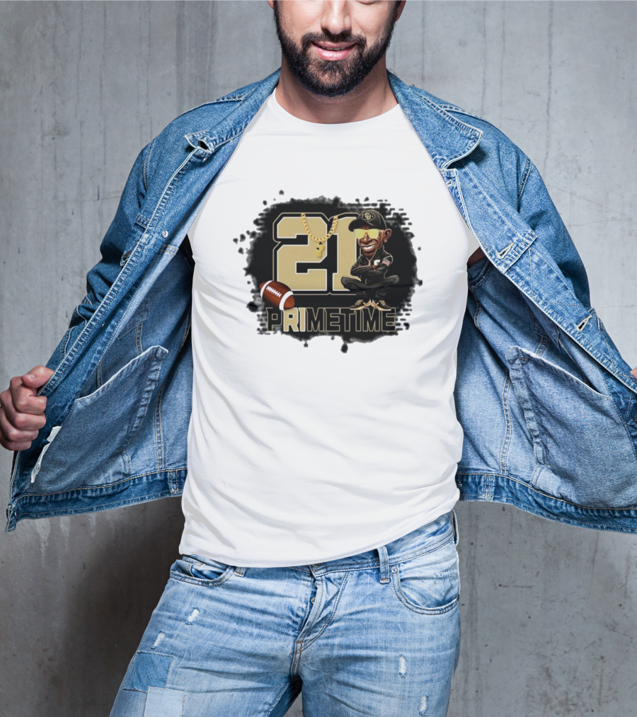 21 Prime Time Football Deion Sanders Coach Swea Mens Womens T-Shirt