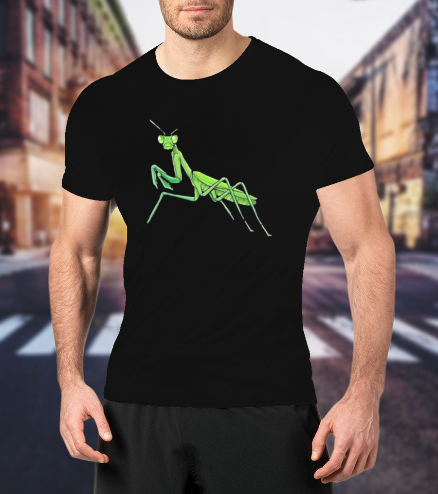 Mantis Cartoon Praying Mantis T-Shirt