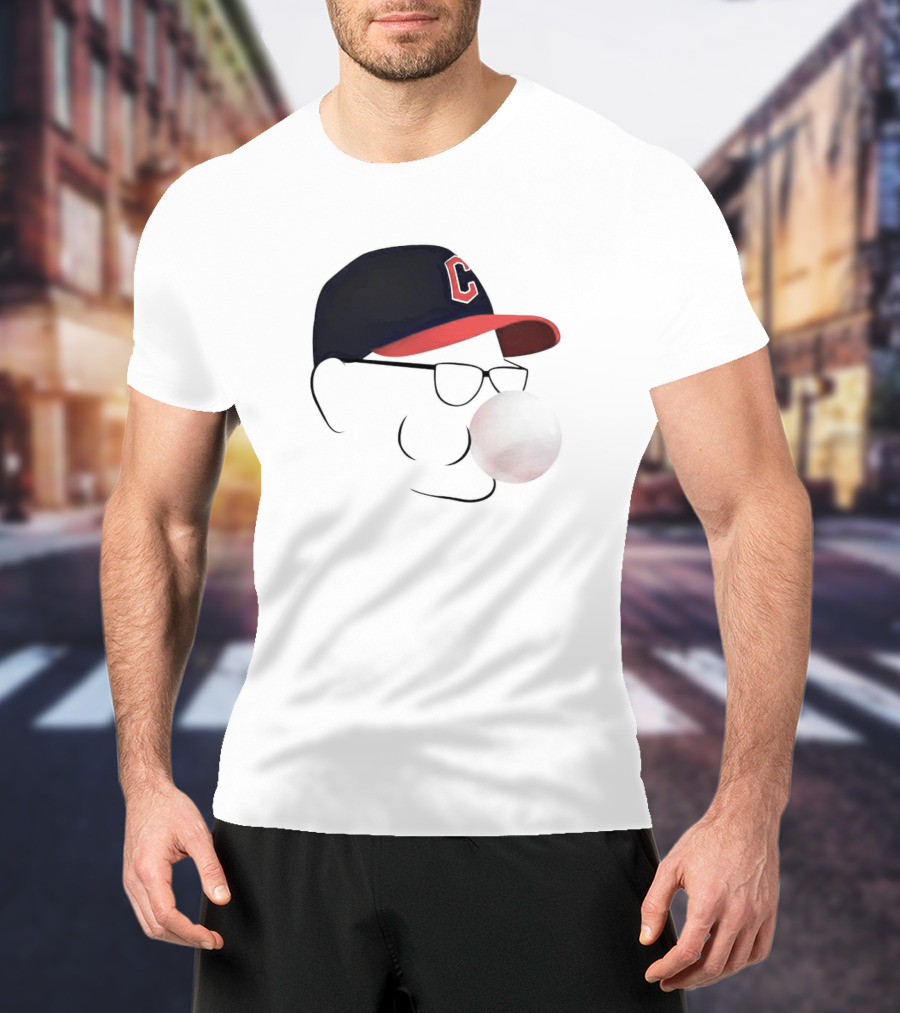 Terry Francona Tito Bubblegum C Logo Hat T-Shirt