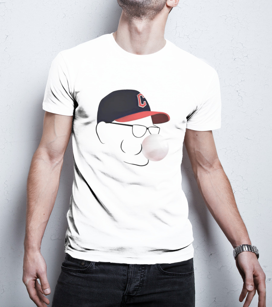 Terry Francona Tito Bubblegum C Logo Hat T-Shirt