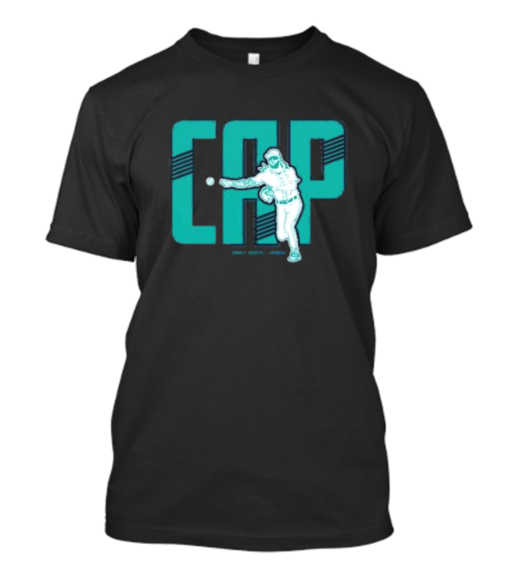 CAP Simply Seattle Sports Baseball Pitcher T-Shirt