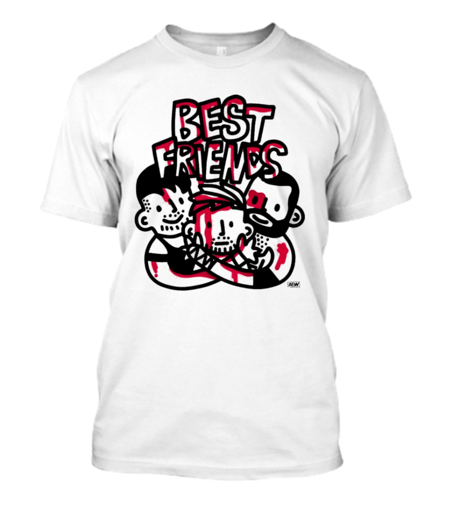Best Friends AEW With Blood Brothers Orange Cassidy Trio T-Shirt