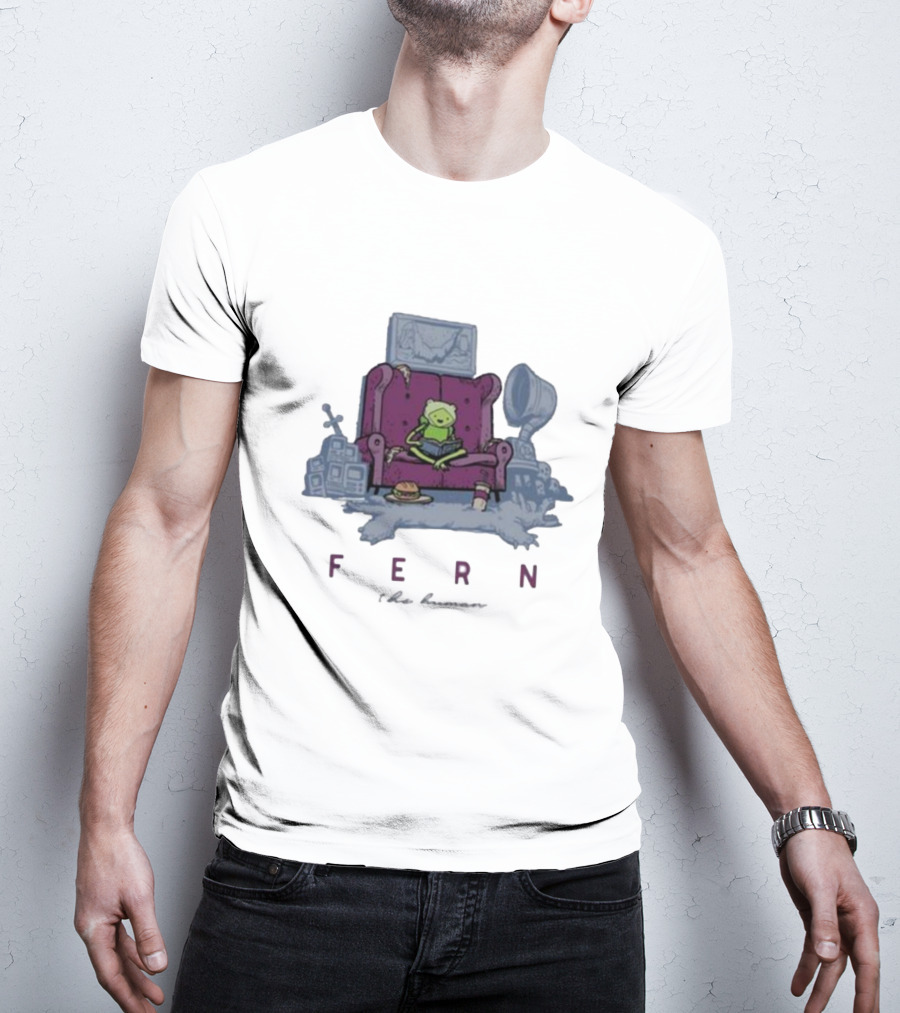 Fern The Human Adventure Time Sitting On Couch T-Shirt