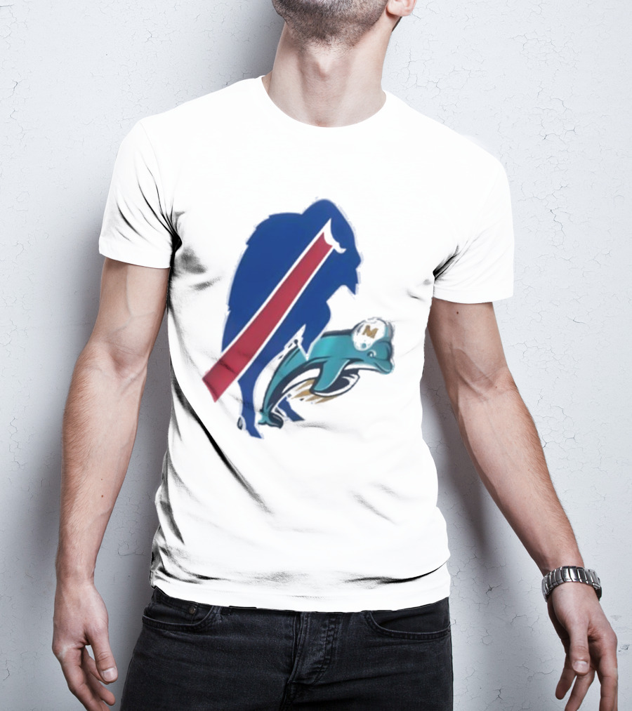 Buffalo Bills Doggy Miami Dolphins T-Shirt