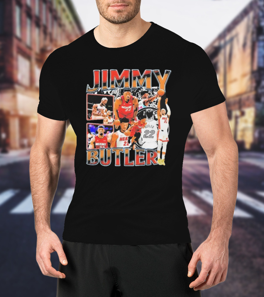 Jimmy Butler Miami Heat Emo Basketball Game Hair Funny Vintage Fear The Hair T-Shirt