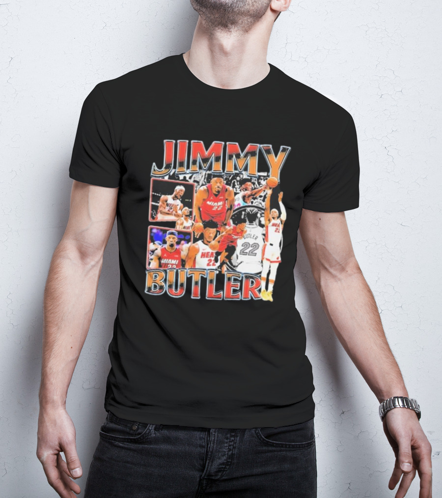 Jimmy Butler Miami Heat Emo Basketball Game Hair Funny Vintage Fear The Hair T-Shirt