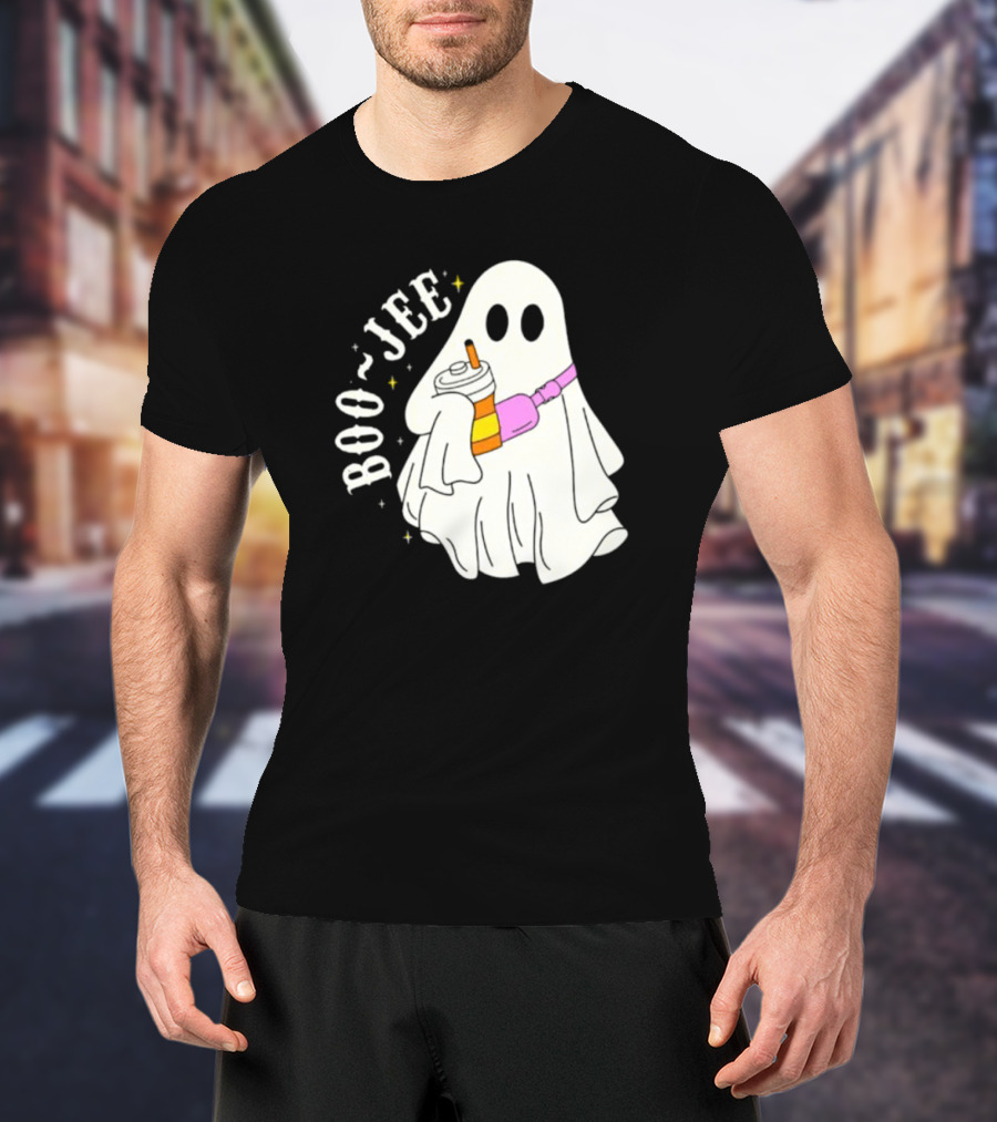 Boo Jee Ghost Cute Funny Halloween Ghost Boo-Jee T-Shirt