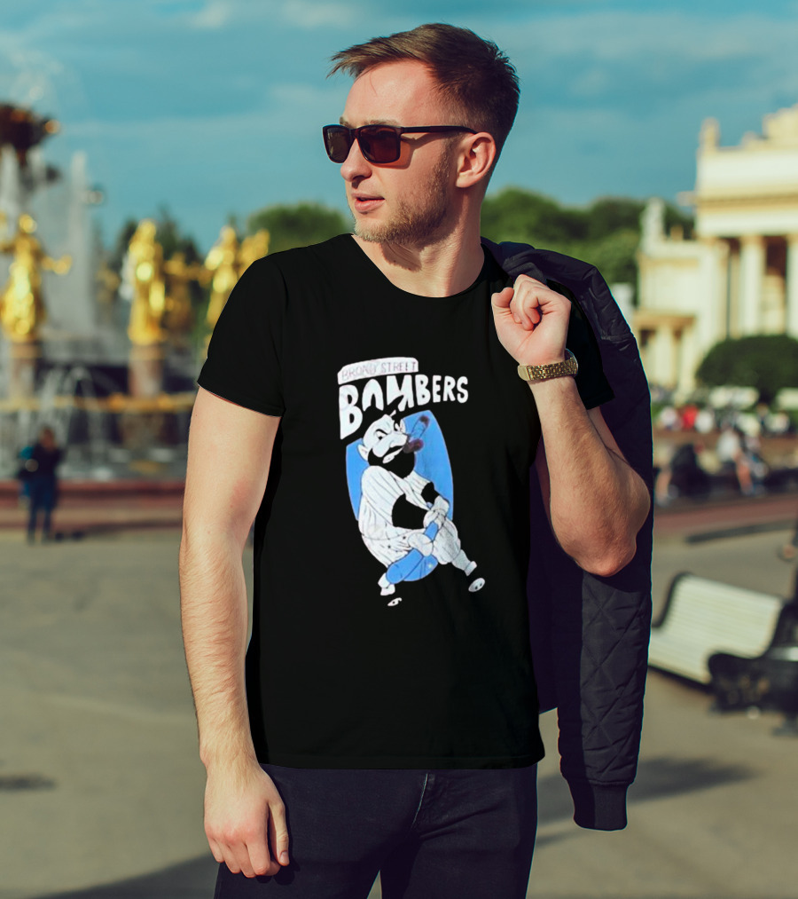 Phillies Marlins Playoff Broad Street Bombers Baseball Player With Bat And Beard T-Shirt