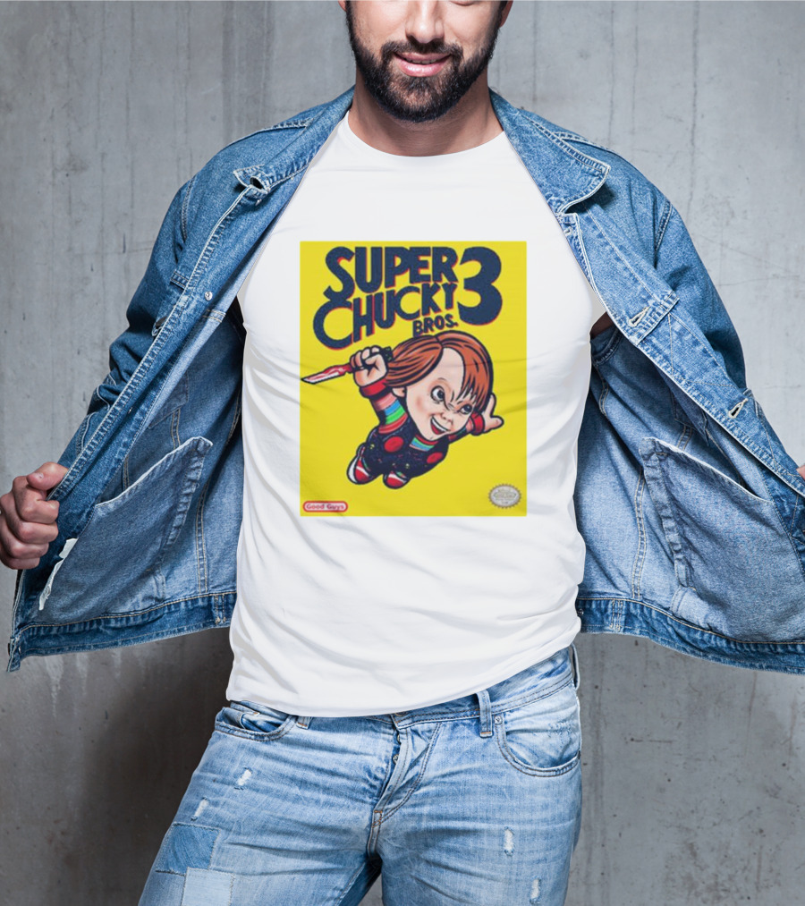 Super Chucky Bros 3 Good Guys Retro Game T-Shirt
