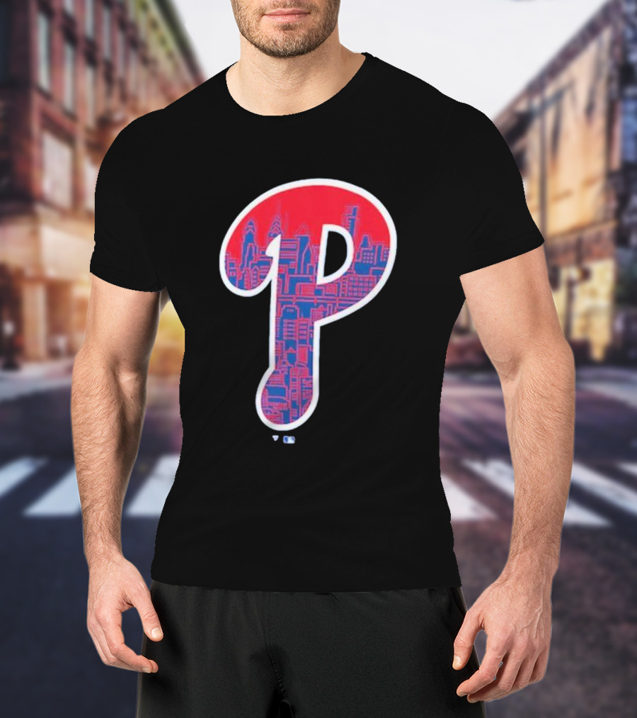 Philadelphia Phillies City Skyline P T-Shirt