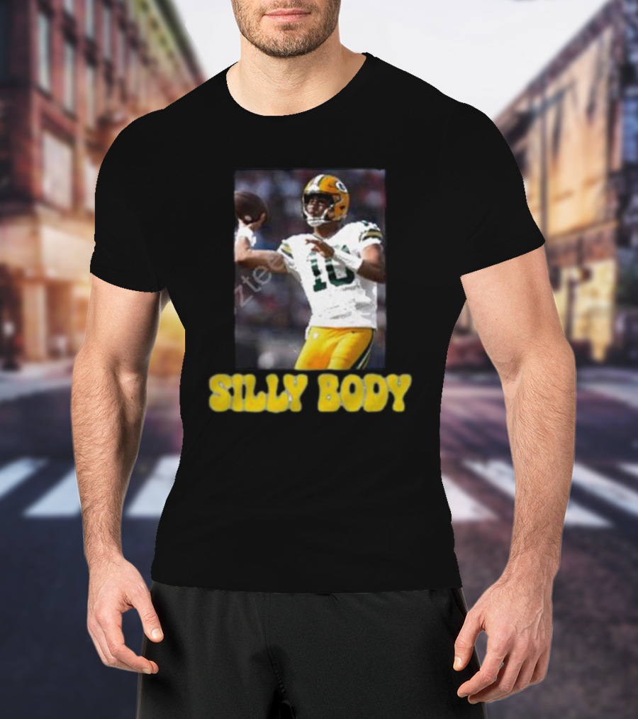Green Bay Packers Silly Body Jordan Love Football T-Shirt