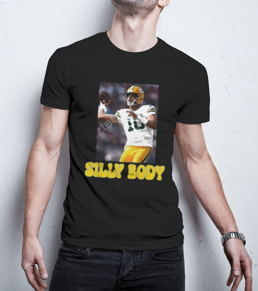 Green Bay Packers Silly Body Jordan Love Football T-Shirt
