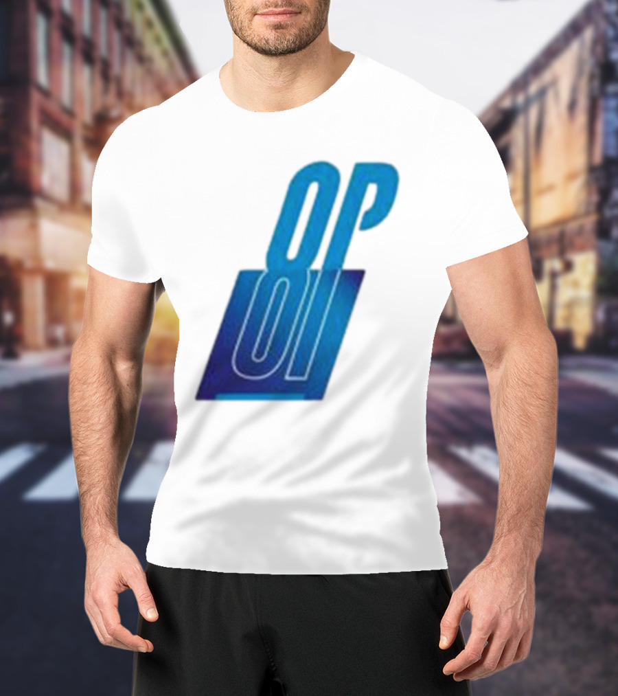 Oscar Piastri OP Blue Logo Motif T-Shirt