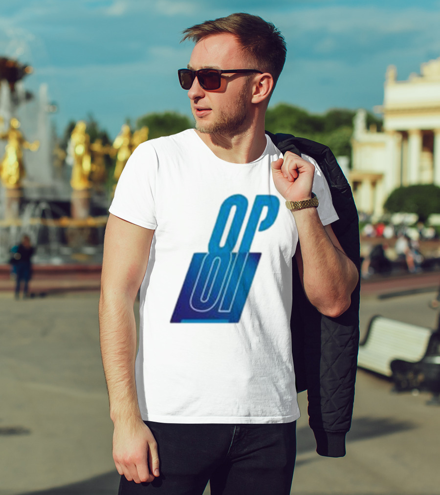 Oscar Piastri OP Blue Logo Motif T-Shirt