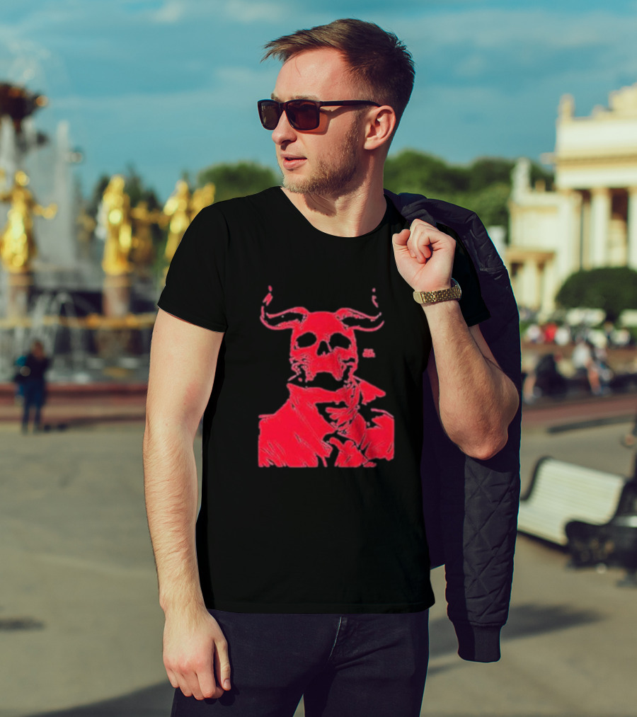 Rob Bowyer Not Great Red Skull Horns T-Shirt