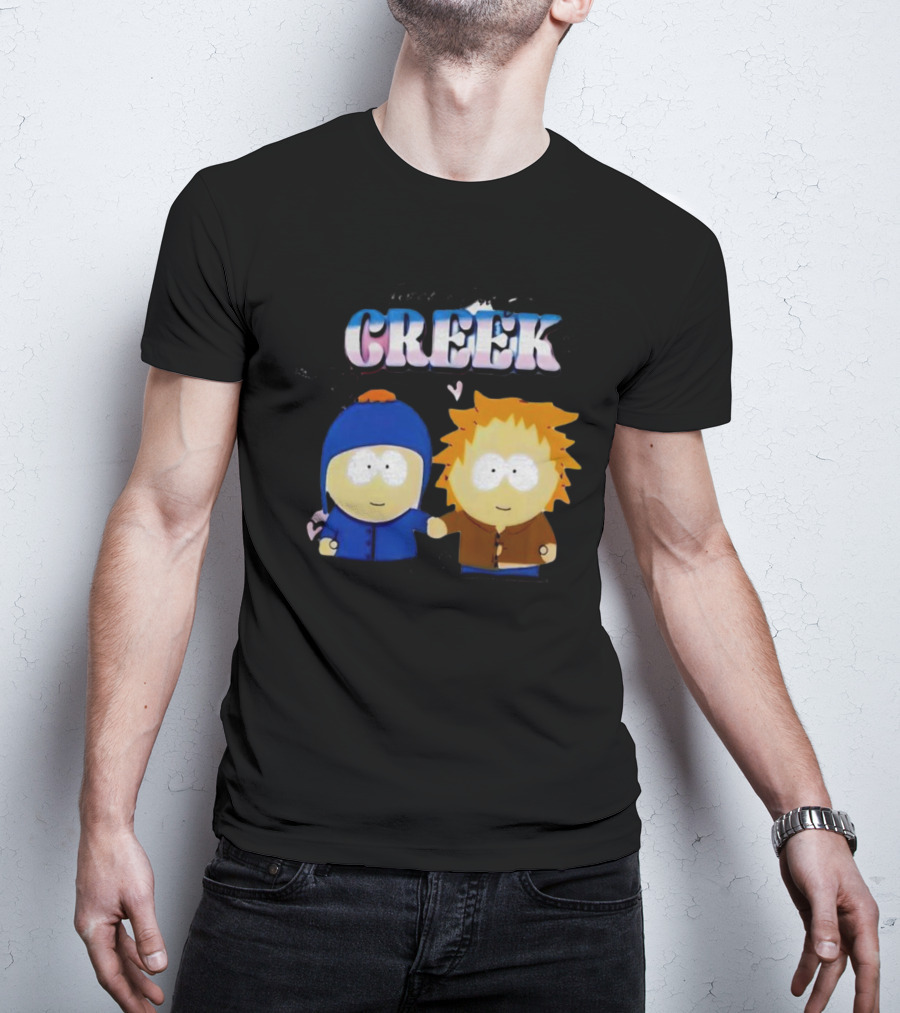 Tweek And Craig Creek Cartoon Hearts T-Shirt