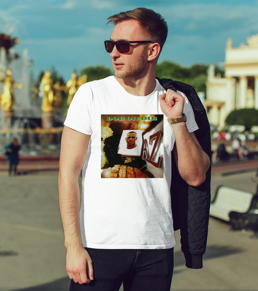 Up North Trips AZ Doe Or Die Album Cover Art 90s Hip Hop Classic T-Shirt