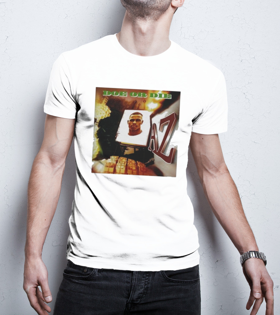 Up North Trips AZ Doe Or Die Album Cover Art 90s Hip Hop Classic T-Shirt