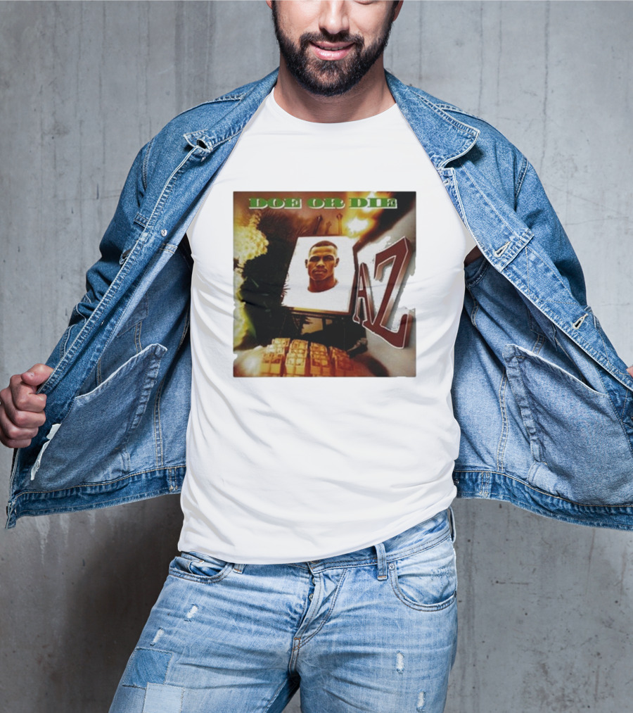Up North Trips AZ Doe Or Die Album Cover Art 90s Hip Hop Classic T-Shirt