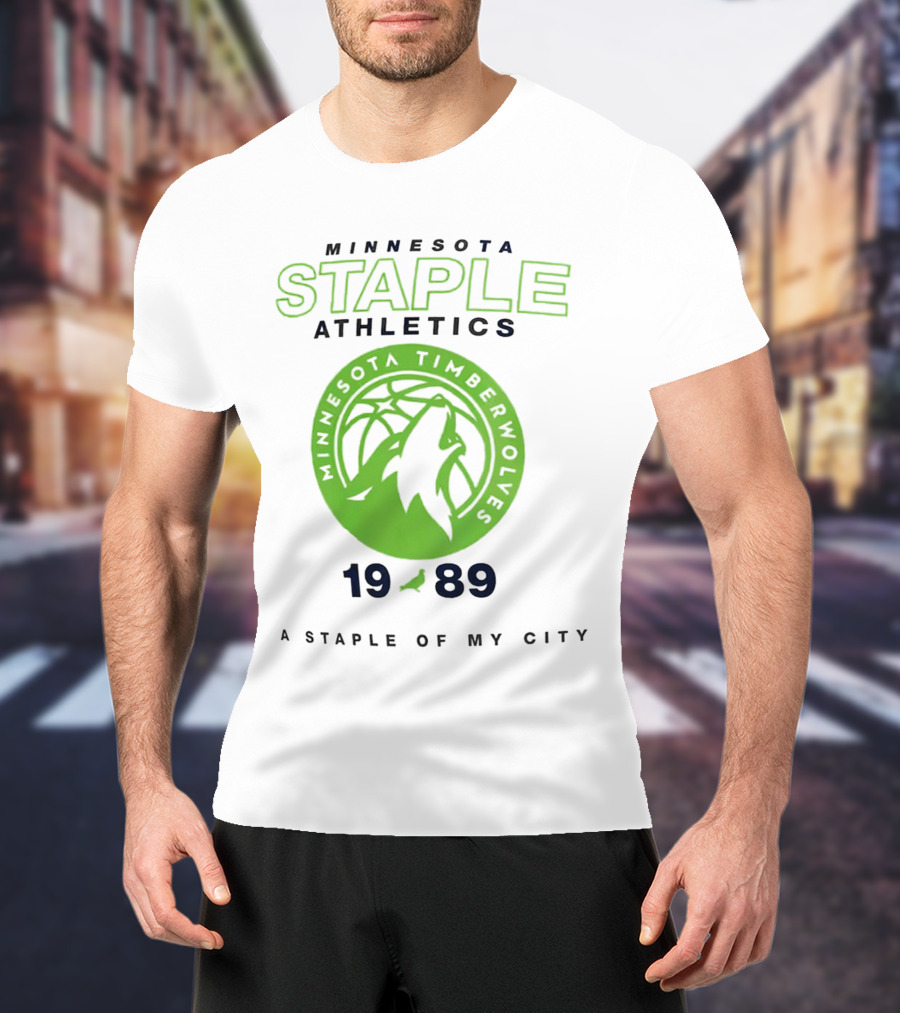 Minnesota Staple Athletics Timberwolves 1989 A Staple Of My City T-Shirt