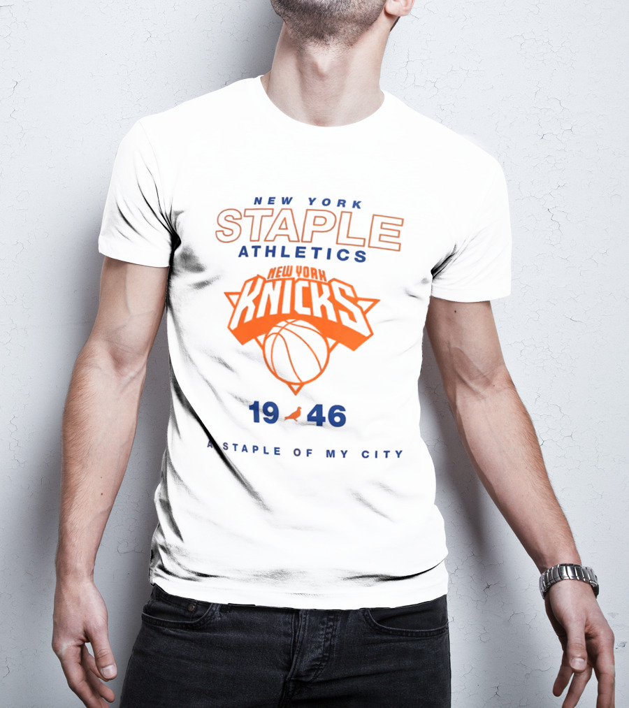 New York Knicks Staple Athletics 1946 A Staple Of My City T-Shirt