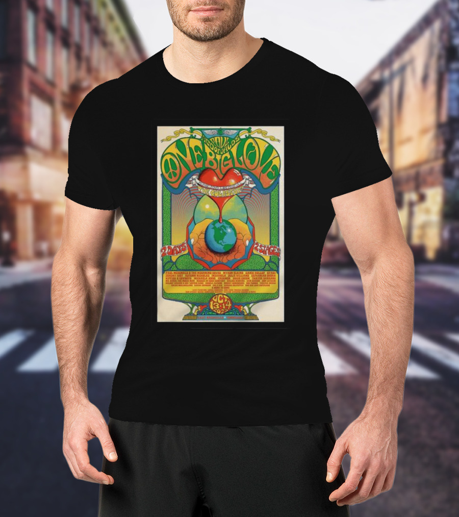 Paul McDonald Oct 13 One Big Love Greek Theatre Berkeley California Peace Festival 1967 T-Shirt