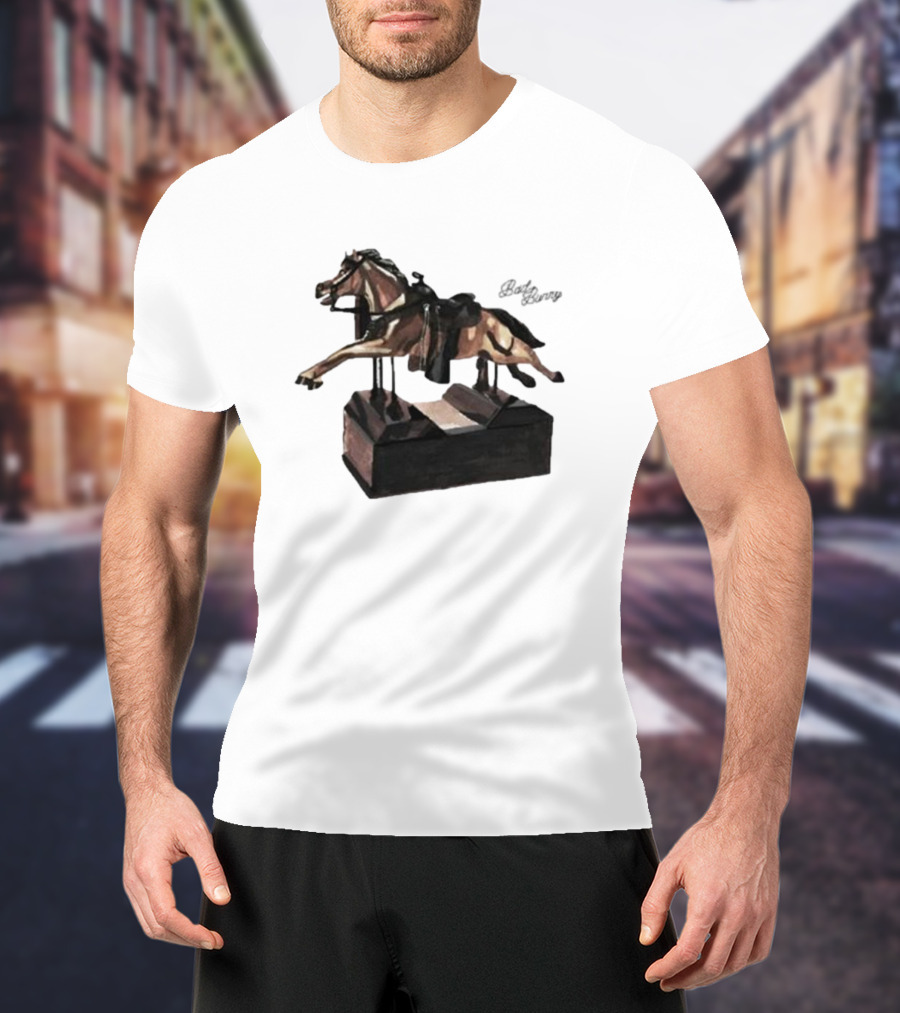 Bad Bunny Un Preview Horse Statue T-Shirt