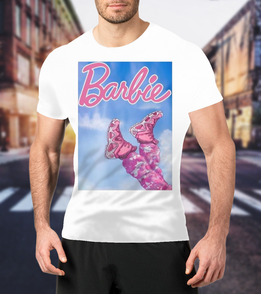 Nafo Trinzu Blgr Lowa Barbie Pink Shoes Sky Background T-Shirt